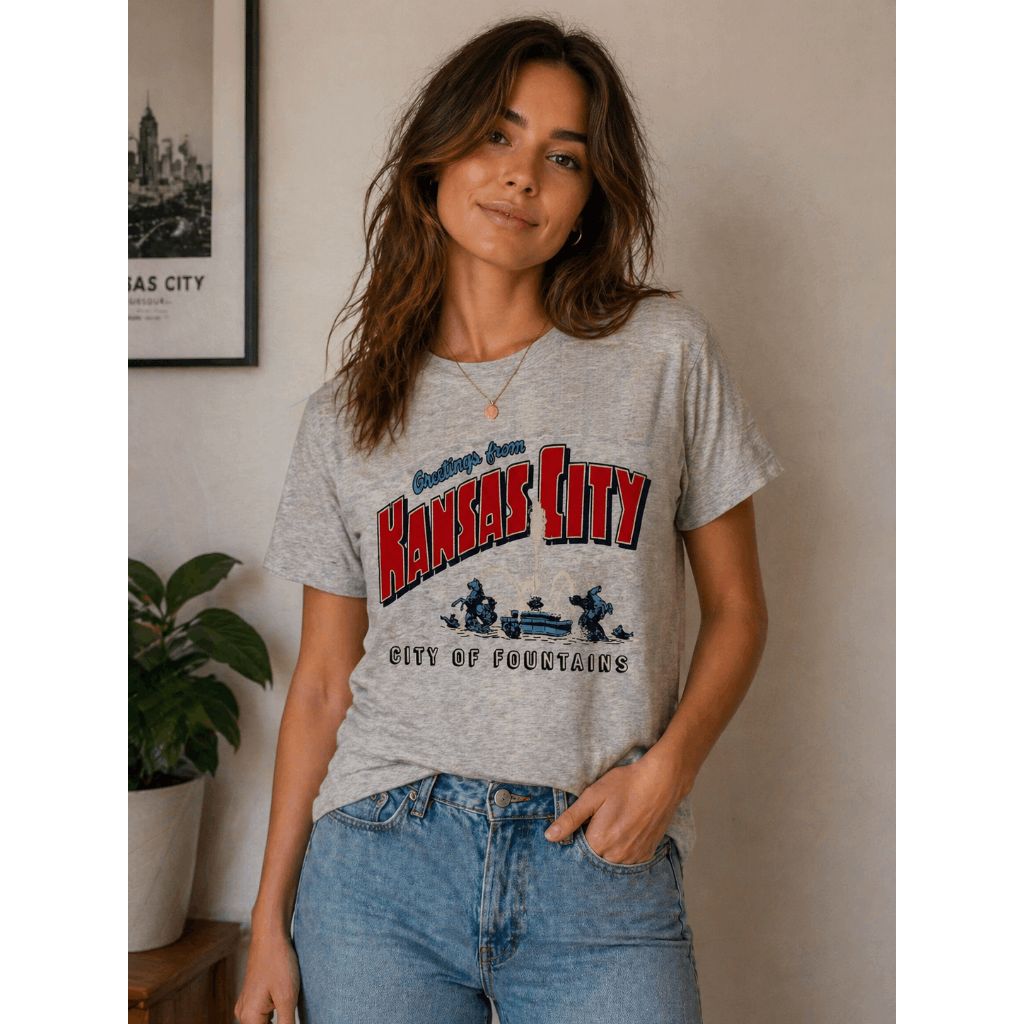 Charlie Hustle City Of Fountains, Greetings From Kansas City Tee S